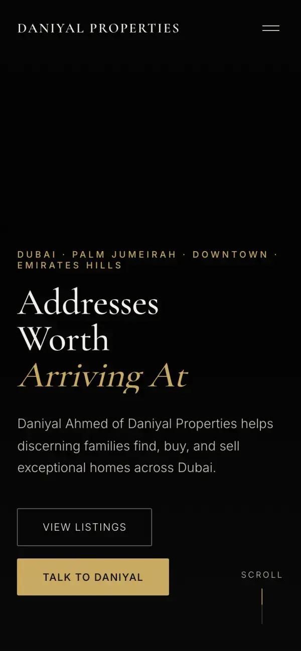Daniyal Properties on a phone