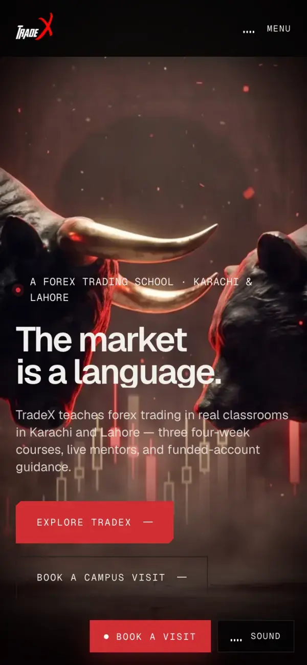 TradeX on a phone