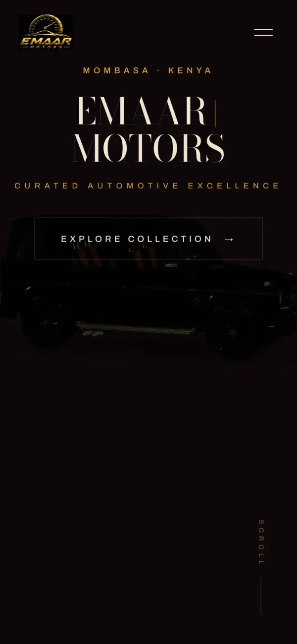 EMAAR Motors on a phone